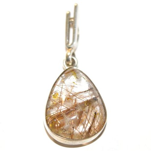 Rutilated quartz pendant