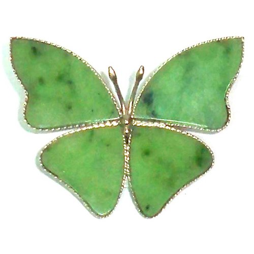 Nephrite brooch