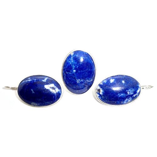 Lapis lazuli ring and earrings
