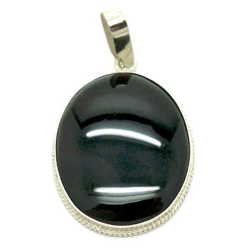 Obsidian pendant