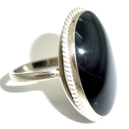 Obsidian ring