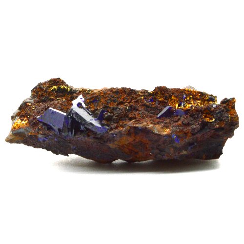 Azurite crystals