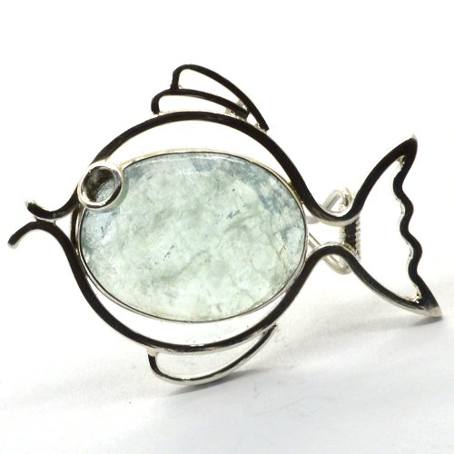 Aquamarine brooch