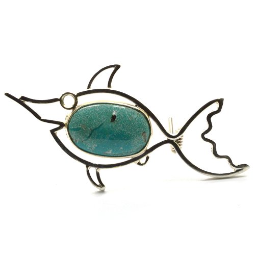 Turquoise brooch