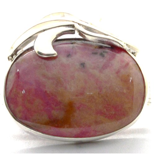 Rhodonite brooch