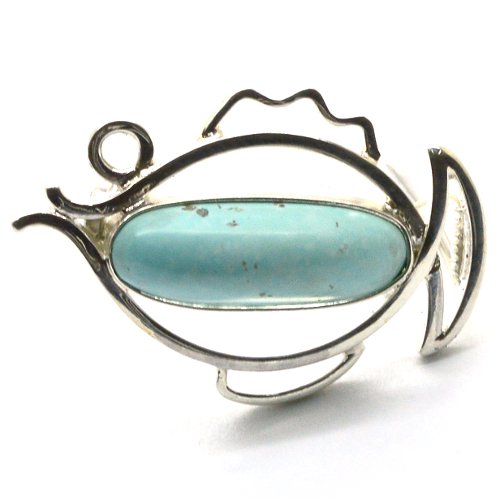 Turquoise brooch