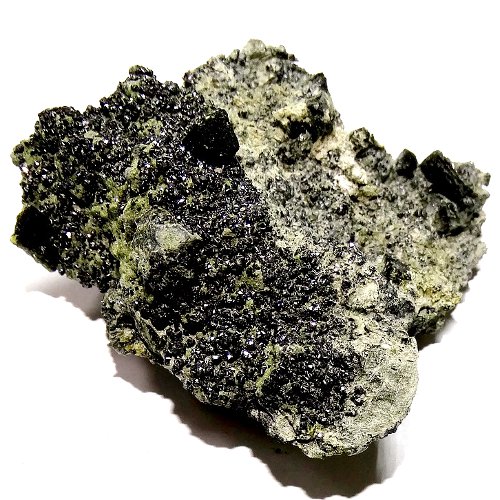 Epidote crystals