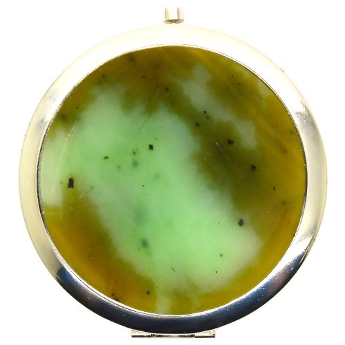 Nephrite pocket mirror