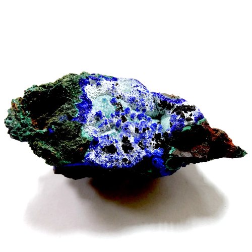 Azurite and malachite specimen