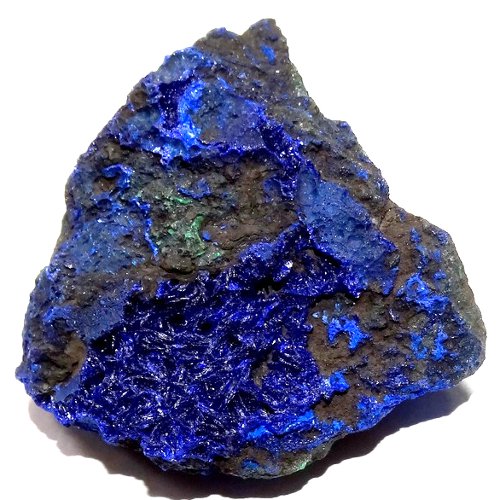 Azurite crystals