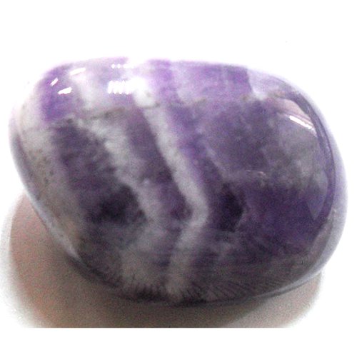 Chevron amethyst pebble