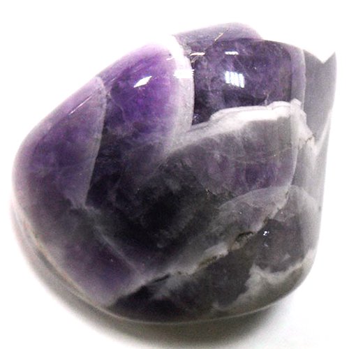 Chevron amethyst pebble