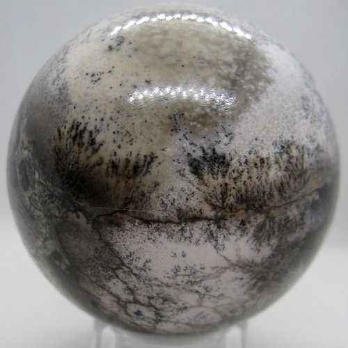 Moss agate sphere