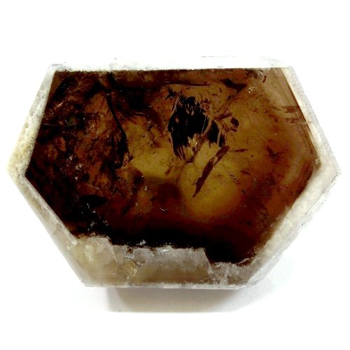 Smoky quartz slice
