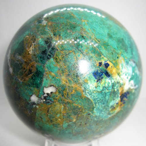 Malachite and azurite sphere