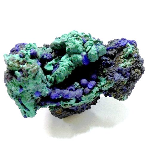 Malachite and azurite specimen
