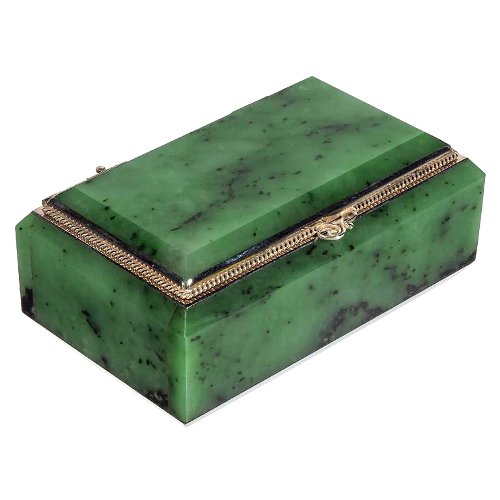 Nephrite jewelry box