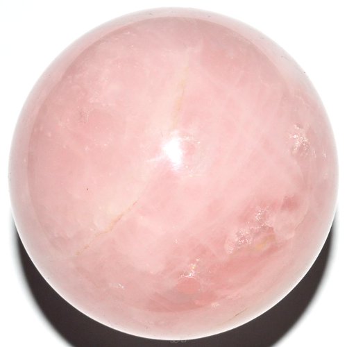 Pink quartz sphere