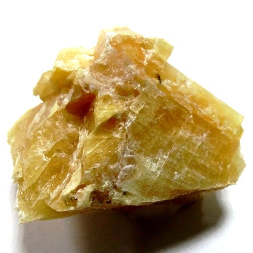 Yellow calcite specimen