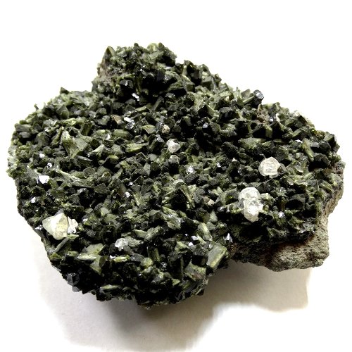 Epidote crystals