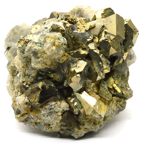 Pyrite crystals