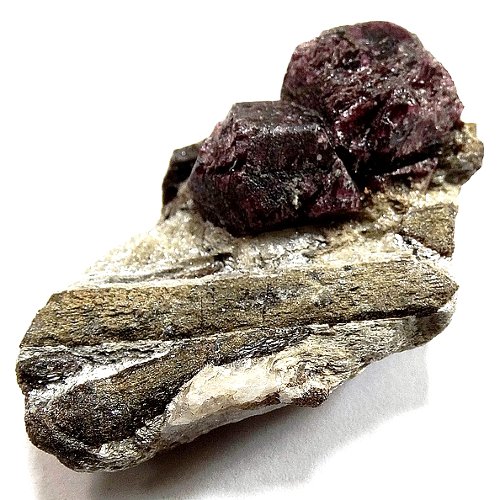 Almandine crystals