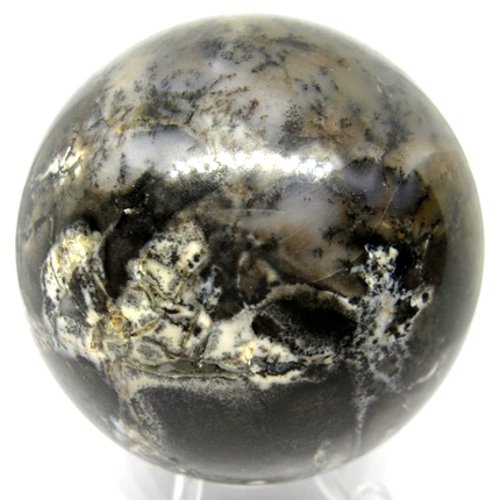 Moss agate sphere