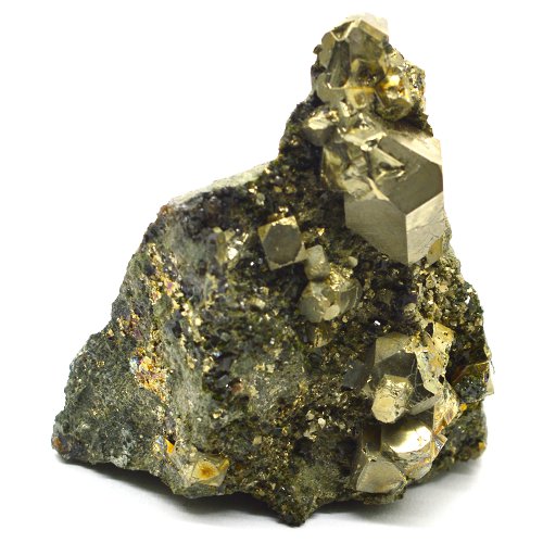Pyrite crystals