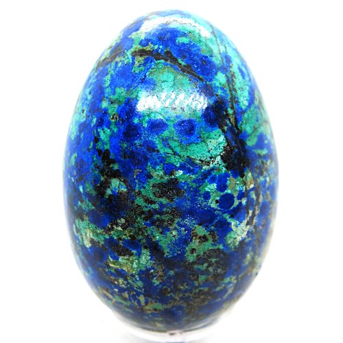 Azurite and malachite egg