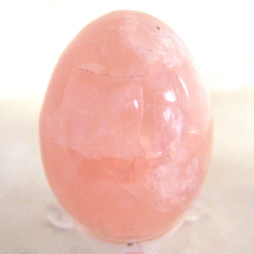 Pink quartz egg