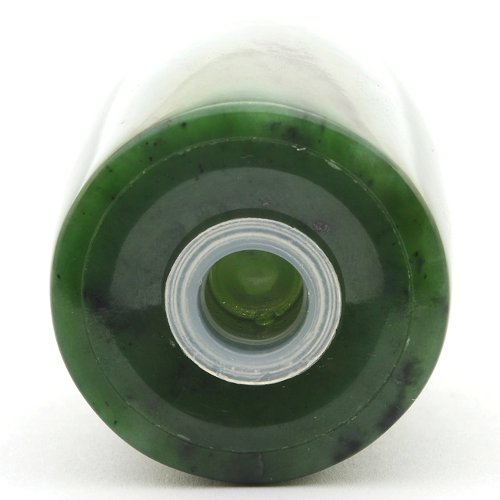 Nephrite salt shaker Nephrite salt shaker
