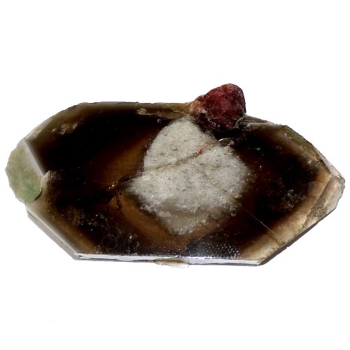 Smoky quartz slice