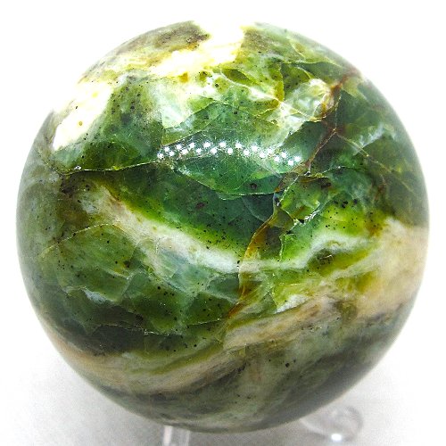 Green opal sphere